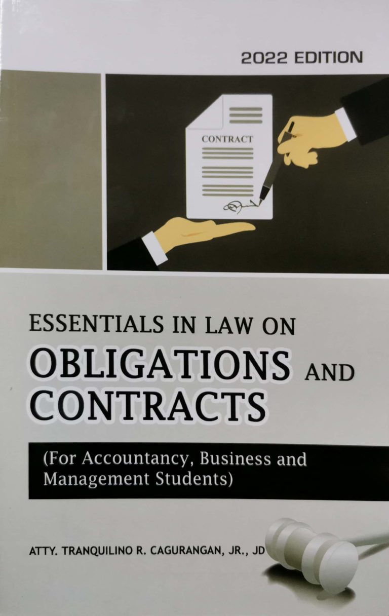 Essentials in Law on Obligations and Contracts ( For Accountancy, Business and Management students)