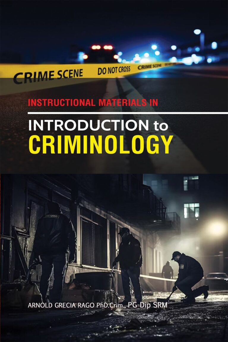 Instructional Material in Introduction to CRIMINOLOGY