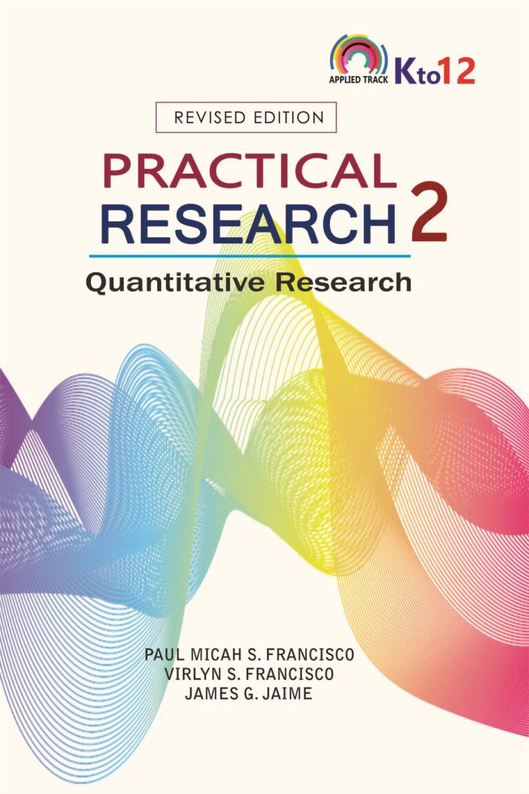 Practical Research 2 Quantitative Research REVISED EDITION (SHS Applied)