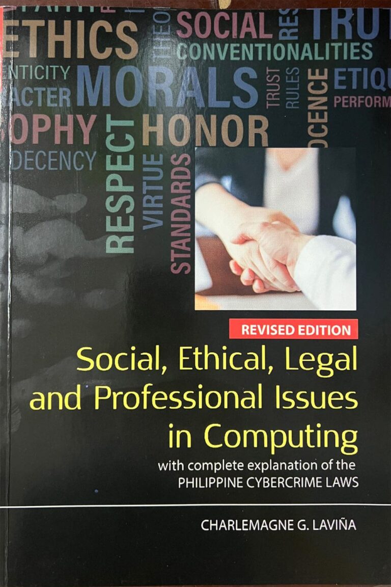 Social, Ethical, Legal and Professional Issues in Computing REVISED